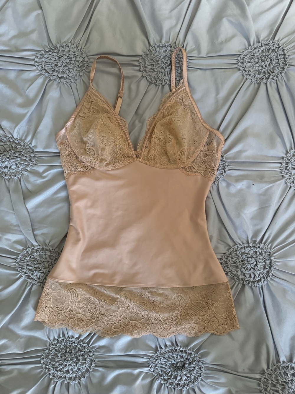 Lace-Trim Nude Shaping Camisole